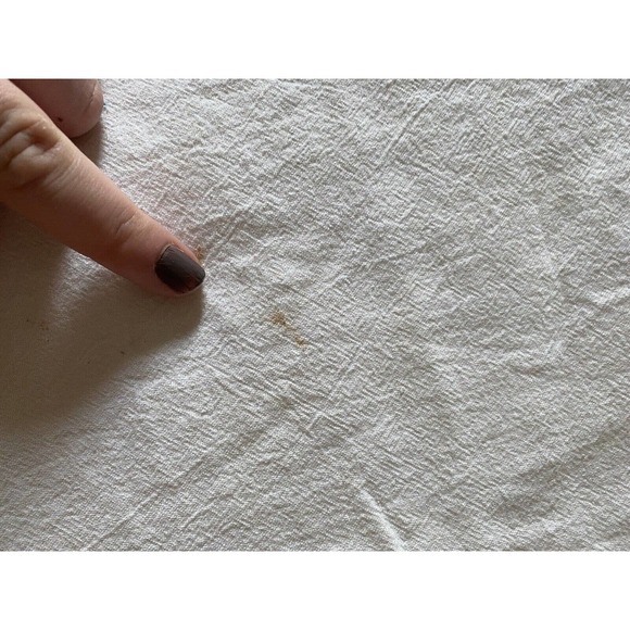 Vtg Embroidered Linen Tea Towel Monday Day of the Week Butterfly Cottagecore - Picture 3 of 7